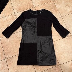 Peace of Cloth Black and Gray Long Sleeve Dress